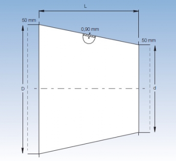 Konusstücke, verzinkt